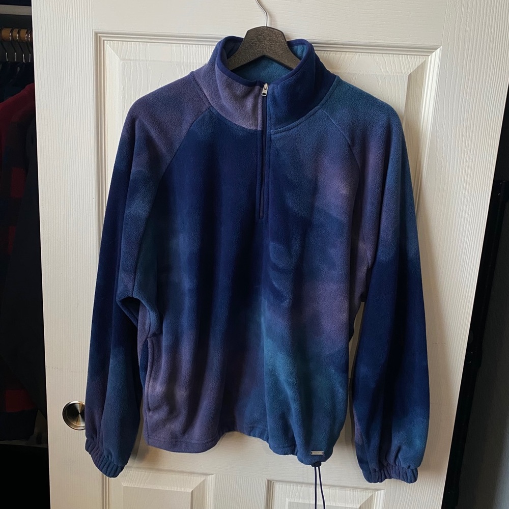 Hollister galaxy cotton candy half zip sweater